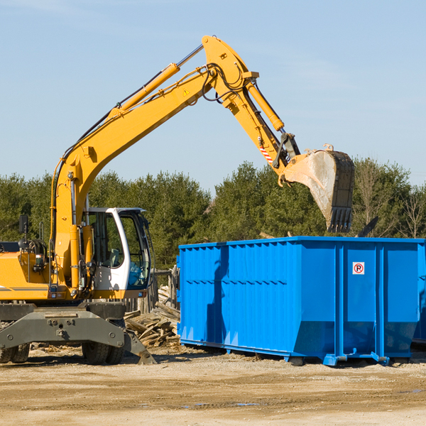 what are the rental fees for a residential dumpster in Holcomb